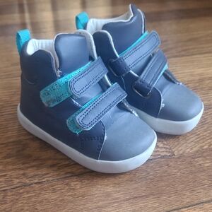 Kids Blue and Teal Velcro Sneakers